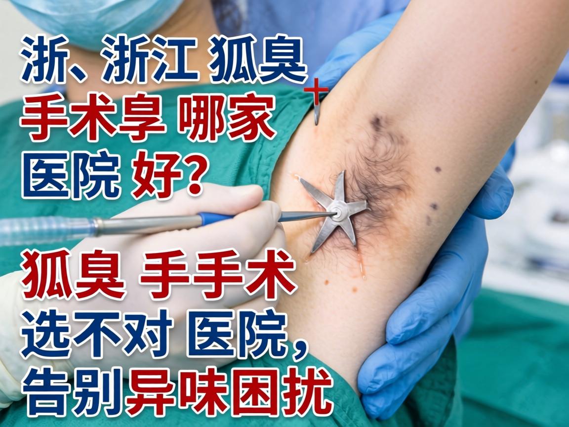 浙江狐臭手术哪家医院好？狐臭手术选对医院，告别异味困扰