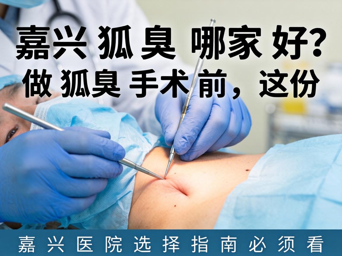 嘉兴狐臭手术哪家好？做狐臭手术前，这份嘉兴医院选择指南必须看