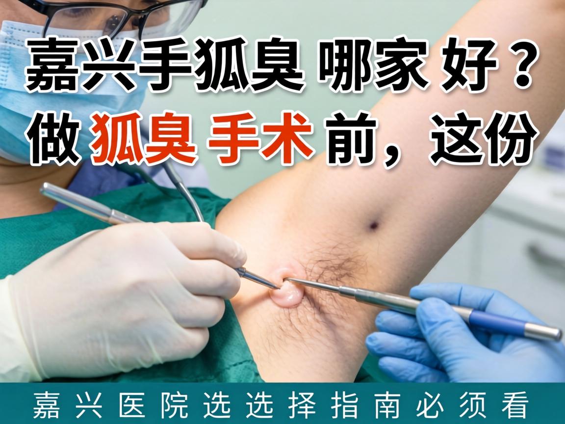 嘉兴狐臭手术哪家好？做狐臭手术前，这份嘉兴医院选择指南必须看