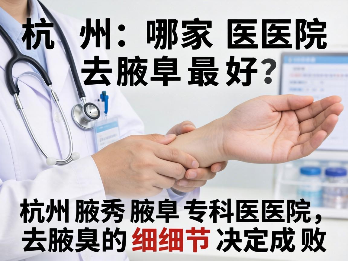 杭州哪家医院去腋臭最好？杭州腋秀腋臭专科医院，去腋臭的细节决定成败