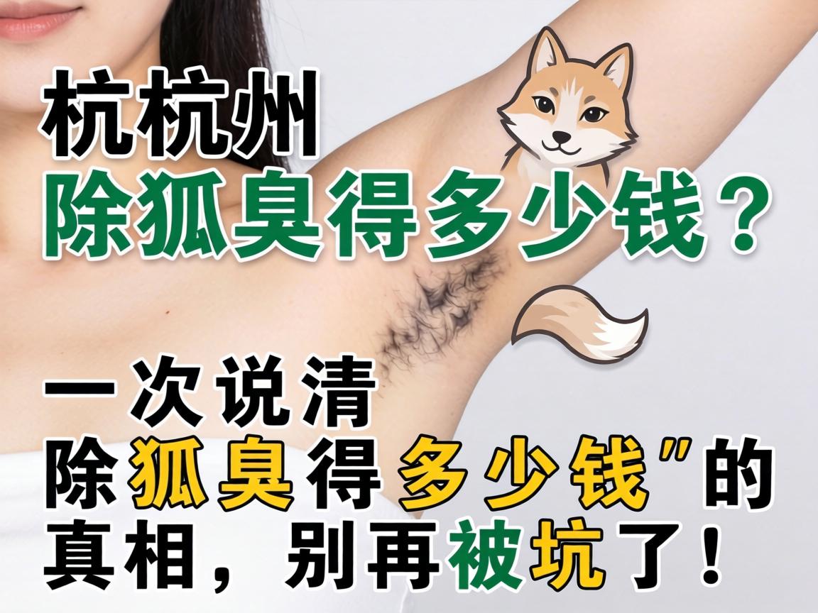 杭州除狐臭得多少钱？一次说清除狐臭得多少钱的真相，别再被坑了！