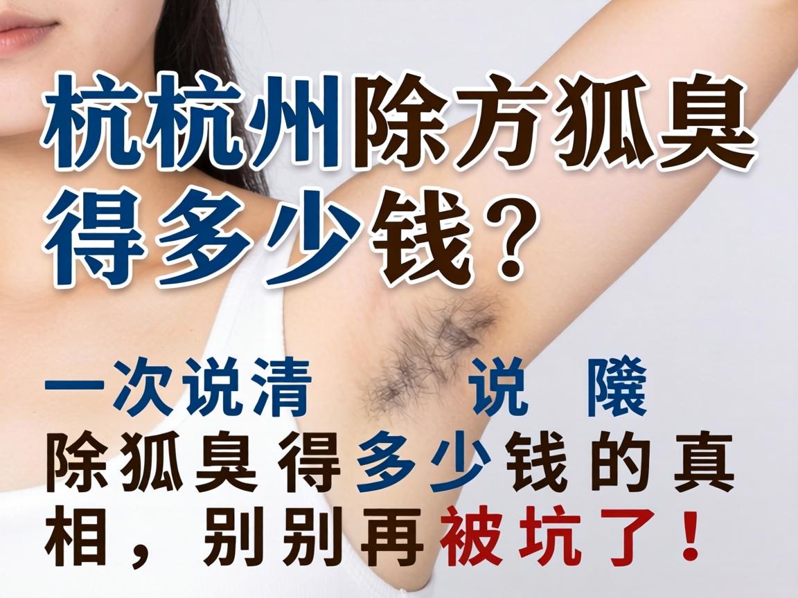 杭州除狐臭得多少钱？一次说清除狐臭得多少钱的真相，别再被坑了！