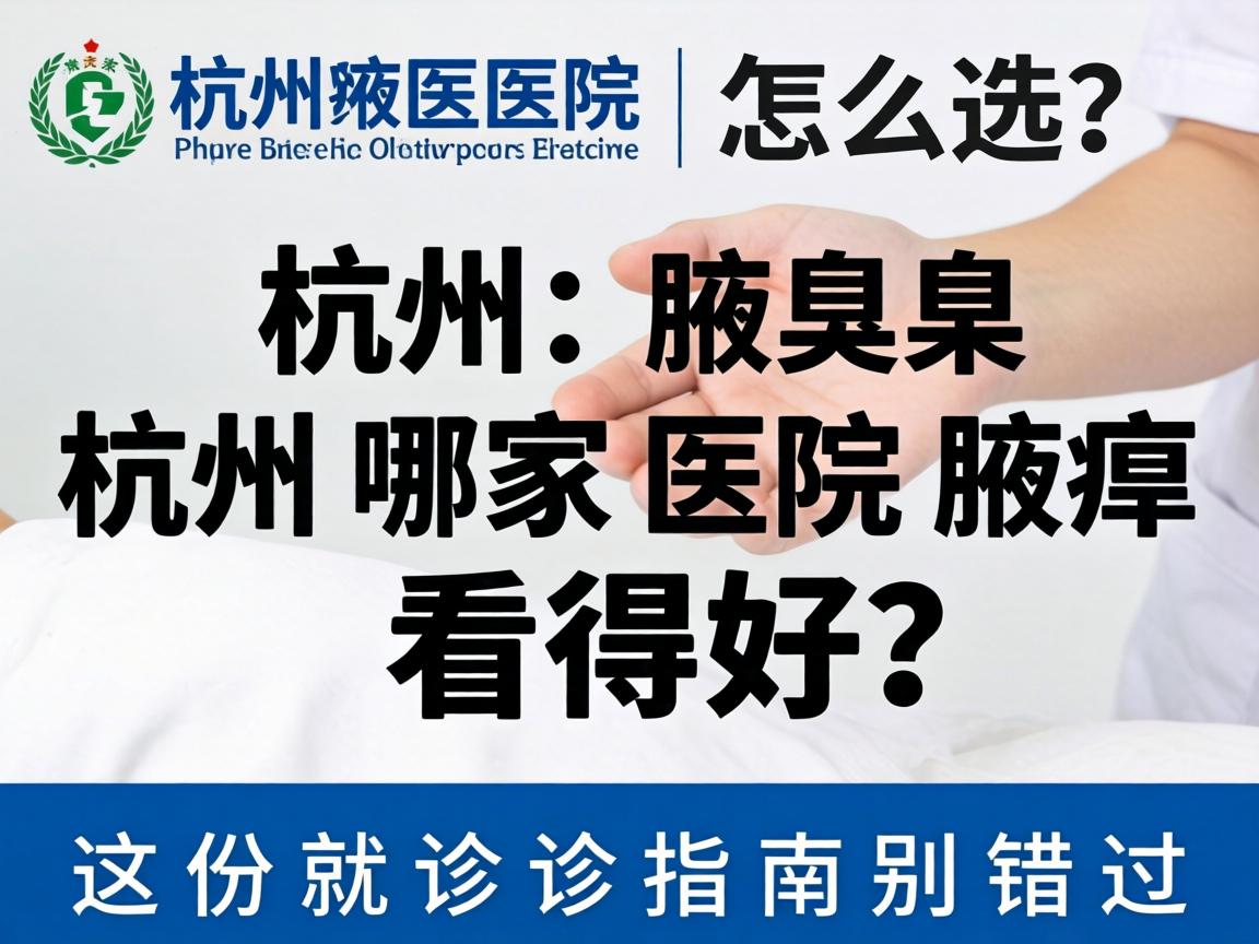 杭州腋臭医院怎么选？杭州哪家医院腋臭看得好？这份就诊指南别错过