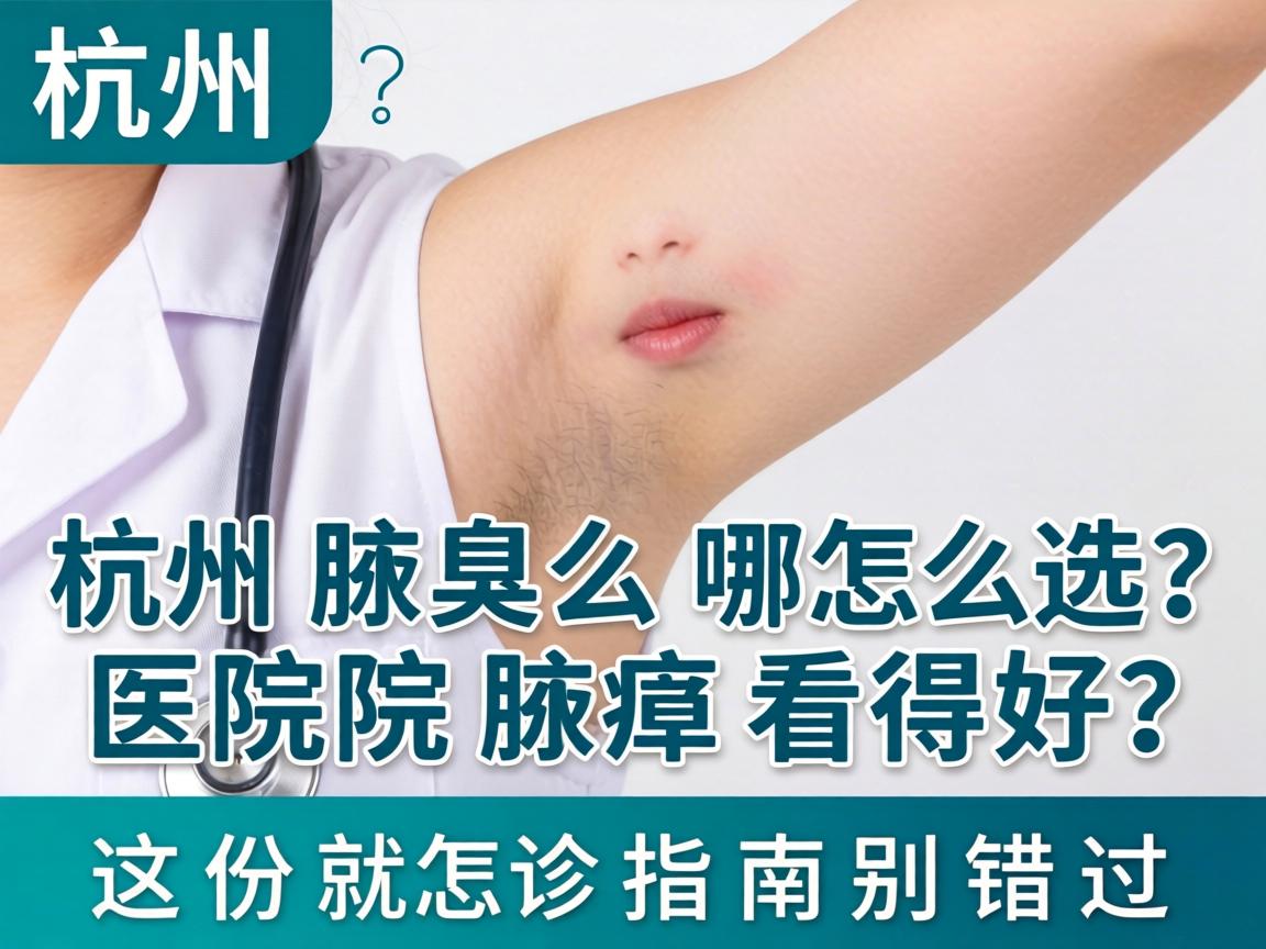 杭州腋臭医院怎么选？杭州哪家医院腋臭看得好？这份就诊指南别错过