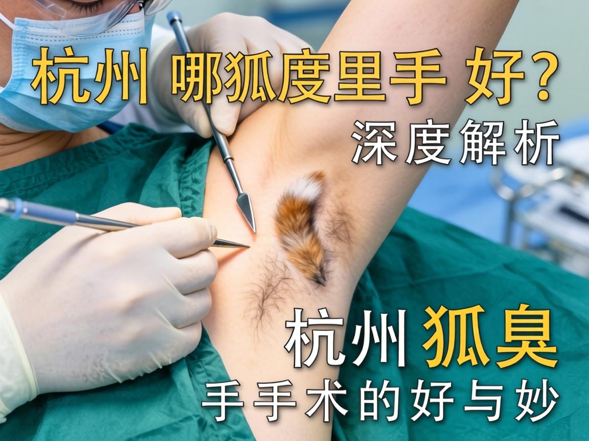 杭州狐臭手术哪里好？深度解析杭州狐臭手术的好与妙