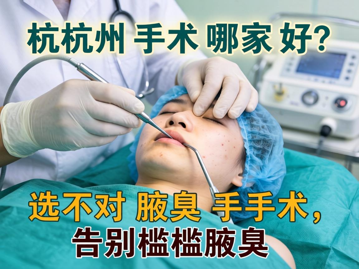 杭州腋臭手术哪家好？选对腋臭手术，告别尴尬腋臭