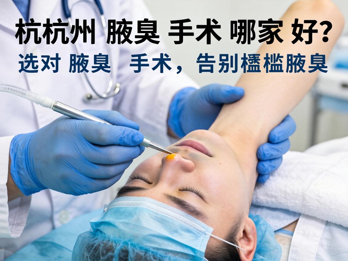 杭州腋臭手术哪家好？选对腋臭手术，告别尴尬腋臭
