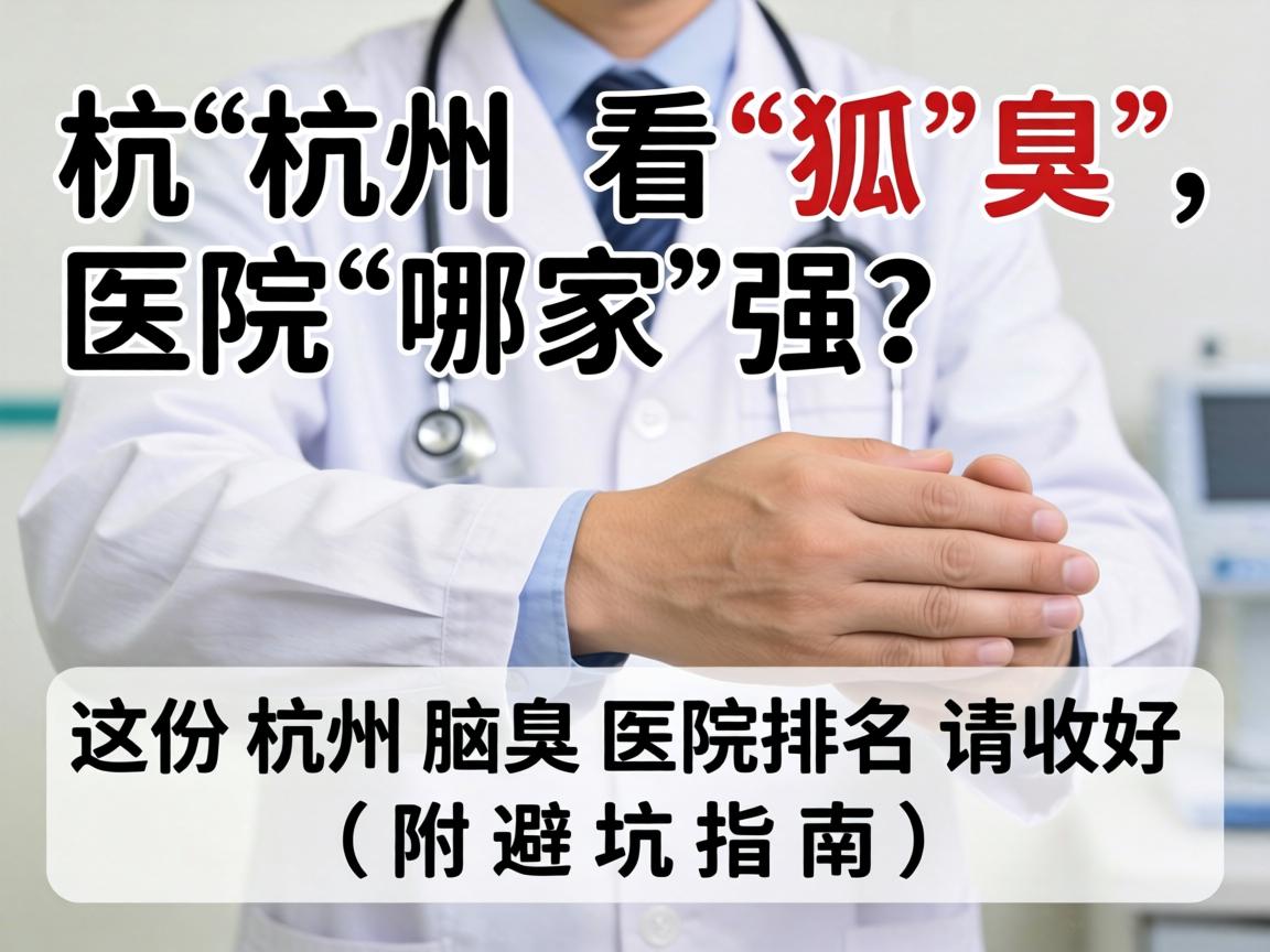 杭州看狐臭，医院哪家强？这份杭州腋臭医院排名请收好（附避坑指南）