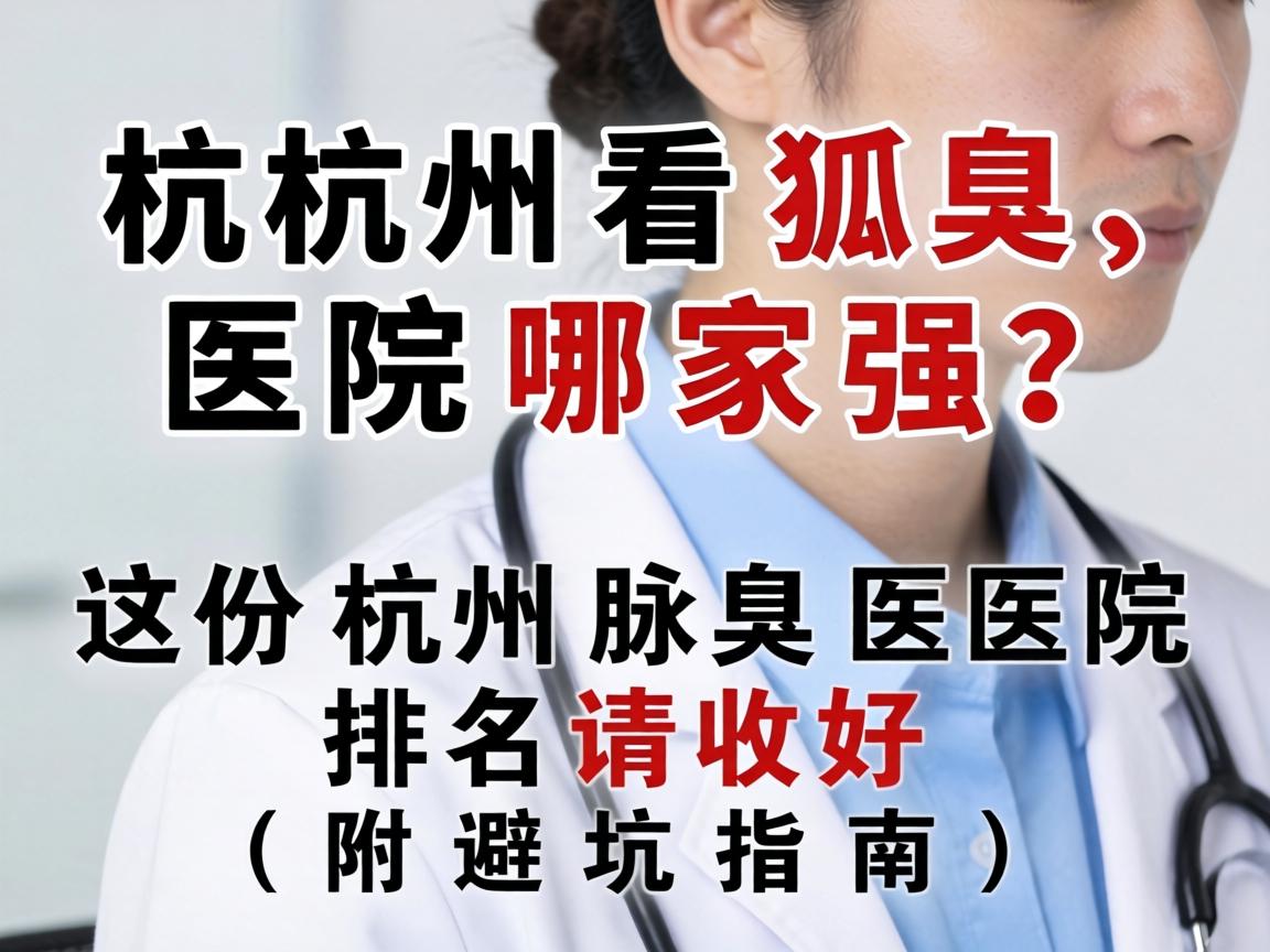 杭州看狐臭，医院哪家强？这份杭州腋臭医院排名请收好（附避坑指南）
