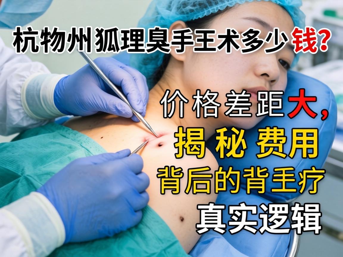 杭州狐臭手术多少钱？价格差距大，揭秘费用背后的真实逻辑