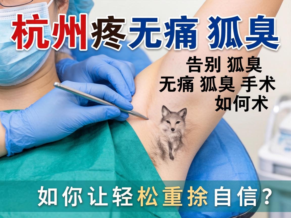 杭州无痛狐臭手术，告别狐臭，无痛狐臭手术如何让你轻松重拾自信？