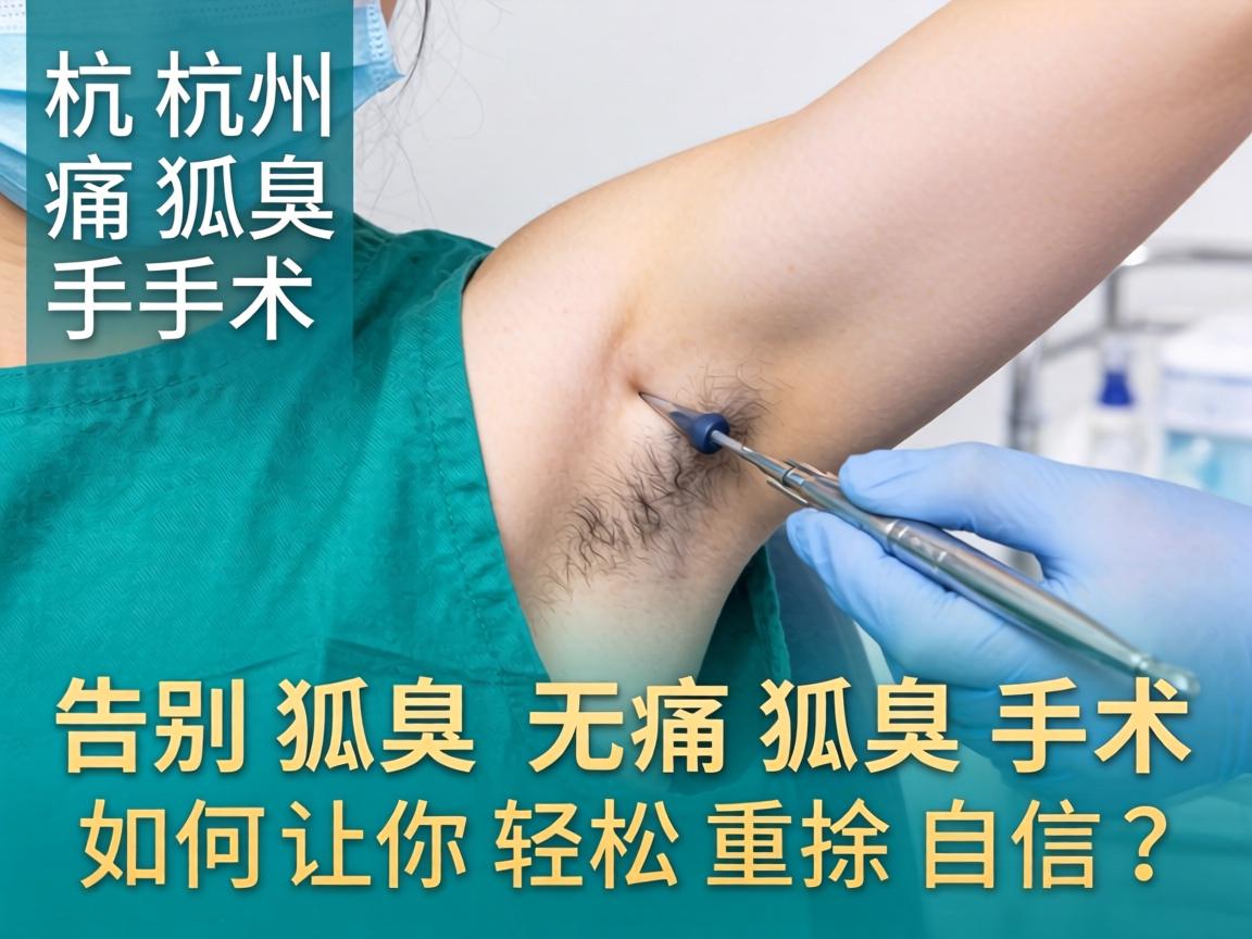 杭州无痛狐臭手术，告别狐臭，无痛狐臭手术如何让你轻松重拾自信？
