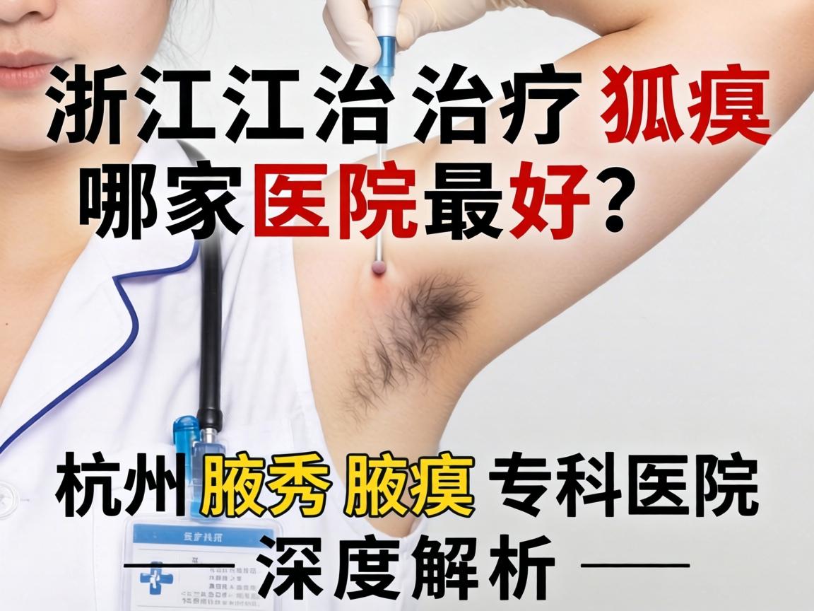 浙江治疗狐臭哪家医院最好？杭州腋秀腋臭专科医院深度解析