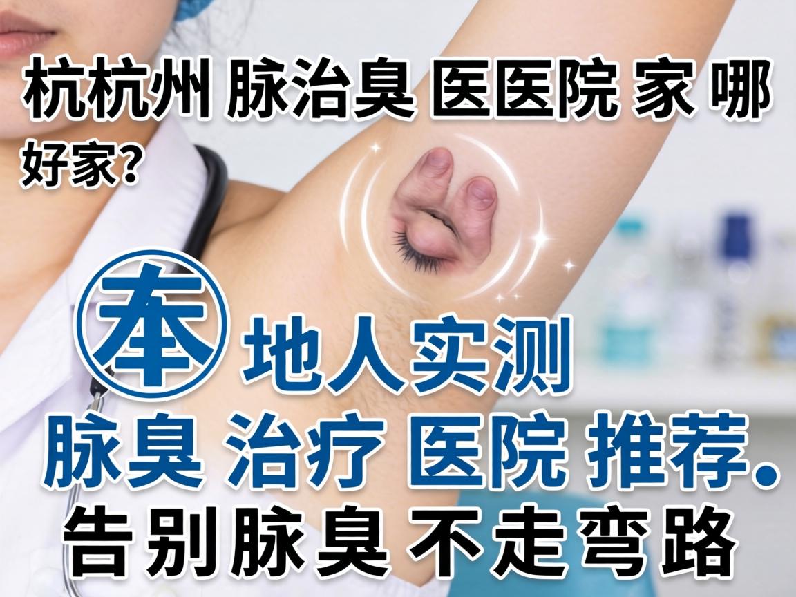 杭州腋臭医院哪家好？本地人实测腋臭治疗医院推荐，告别腋臭不走弯路