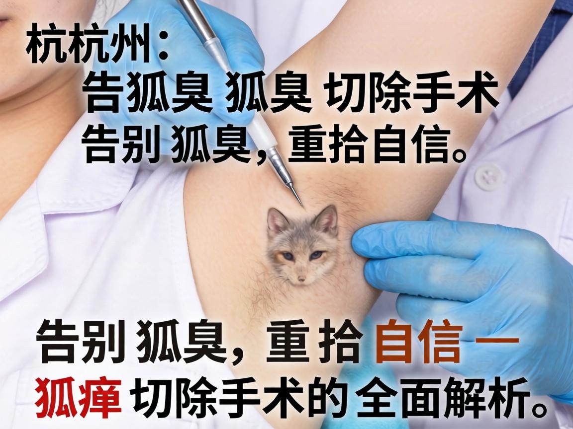 杭州狐臭切除术，告别狐臭，重拾自信—狐臭切除术的全面解析