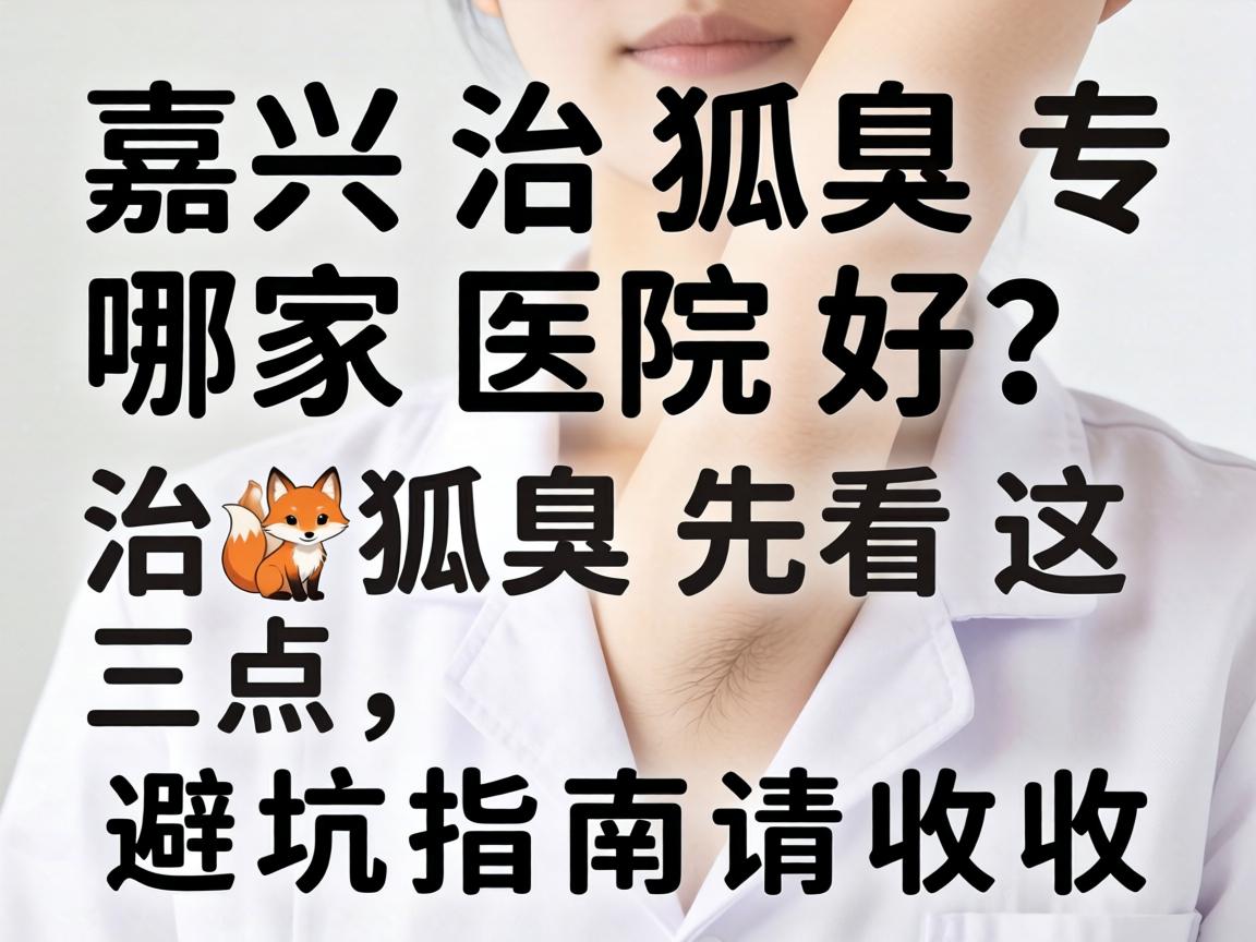 嘉兴治狐臭哪家医院好？治狐臭先看这三点，避坑指南请收好