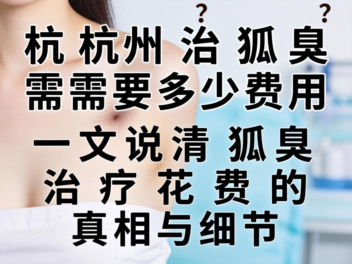 杭州治狐臭需要多少费用？一文说清狐臭治疗花费的真相与细节