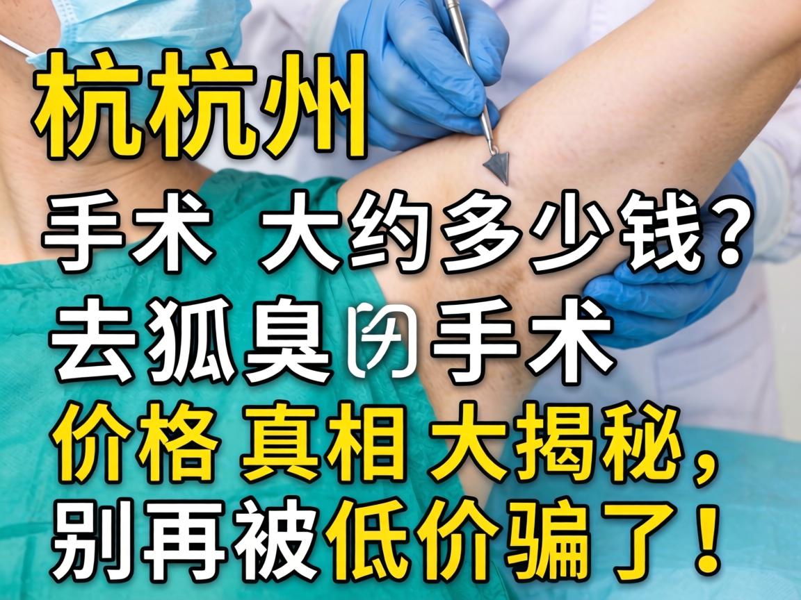 杭州去狐臭手术大约多少钱?去狐臭手术价格真相大揭秘,别再被低价骗了! 杭州去狐臭手术大约多少钱?去狐臭手术价格真相大揭秘,别再被低价骗了!