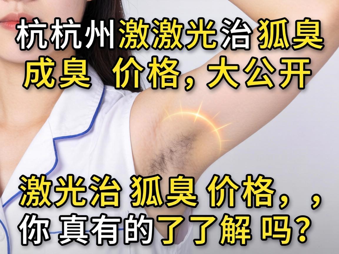杭州激光治狐臭价格大公开，激光治狐臭价格，你真的了解吗？