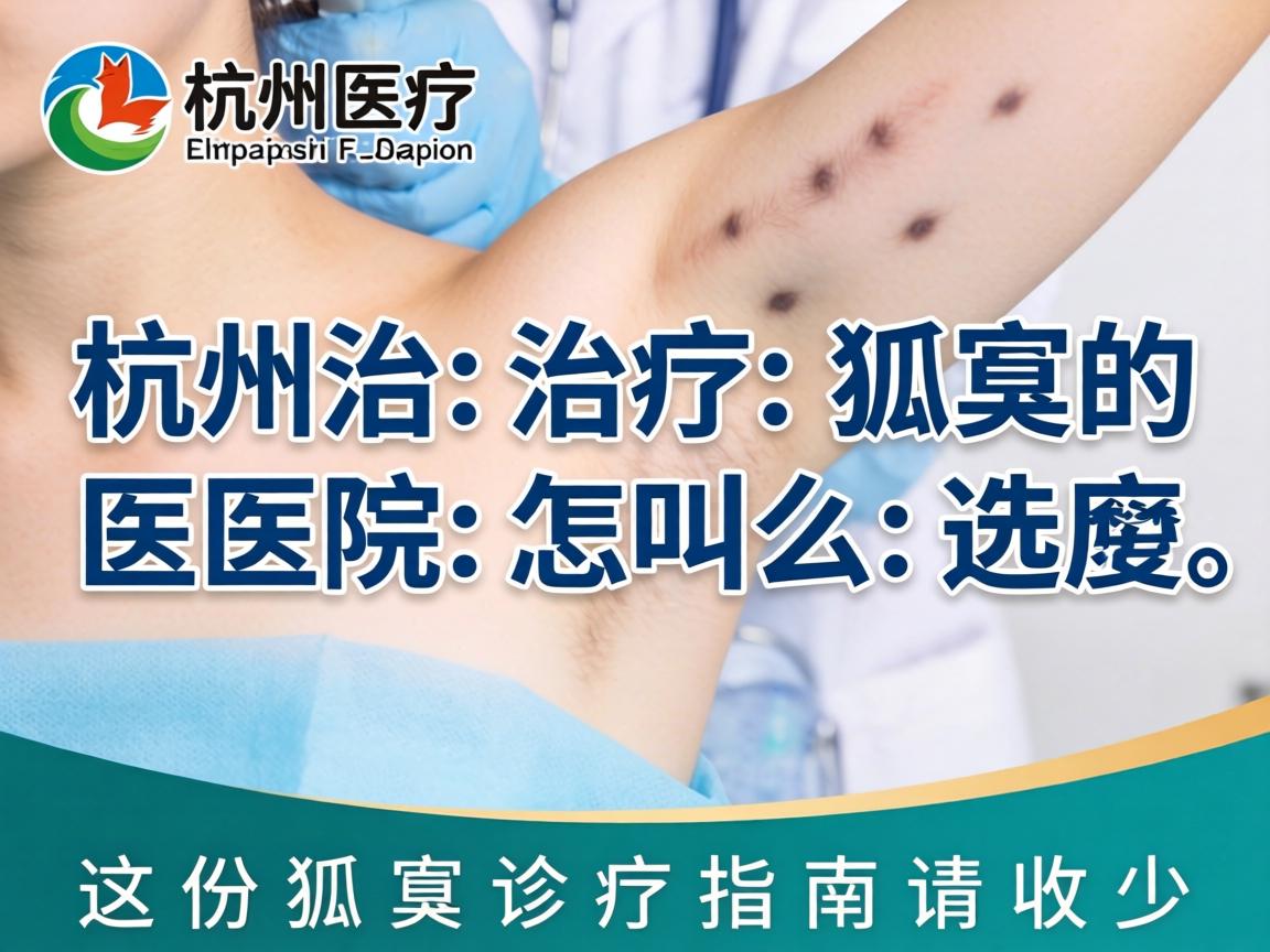 杭州治疗狐臭的医院怎么选？这份狐臭诊疗指南请收好