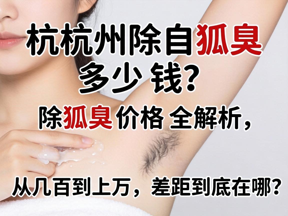 杭州除狐臭多少钱？除狐臭价格全解析，从几百到上万，差距到底在哪？