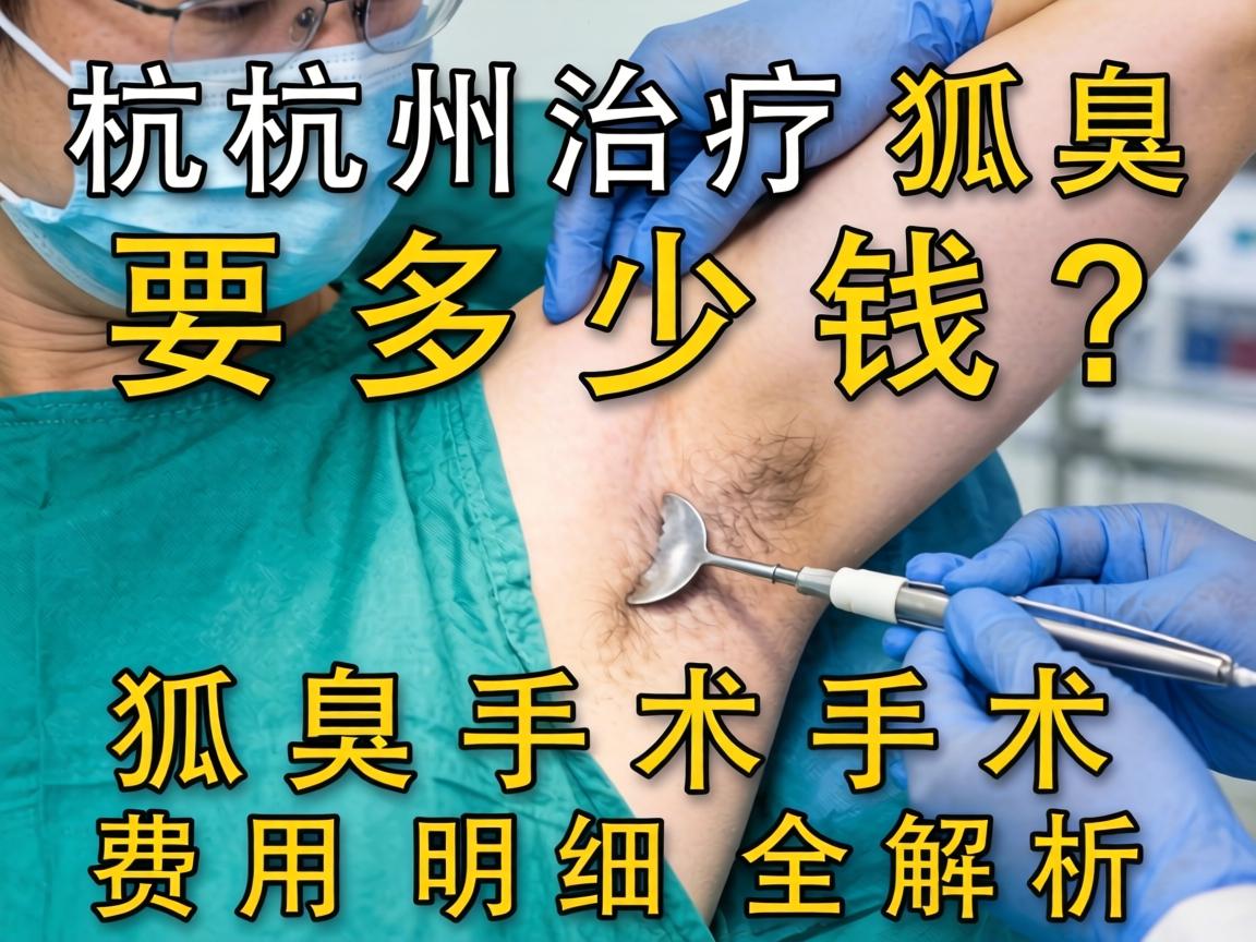 杭州治疗狐臭手术要多少钱？狐臭手术费用明细全解析