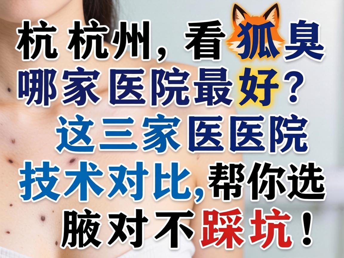 杭州看狐臭哪家医院最好？这三家医院技术对比，帮你选对不踩坑！