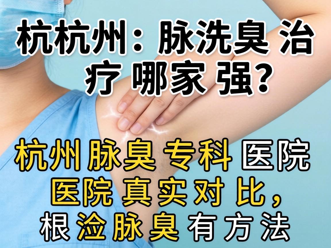杭州腋臭治疗哪家强？杭州腋臭专科医院真实对比，根治腋臭有方法