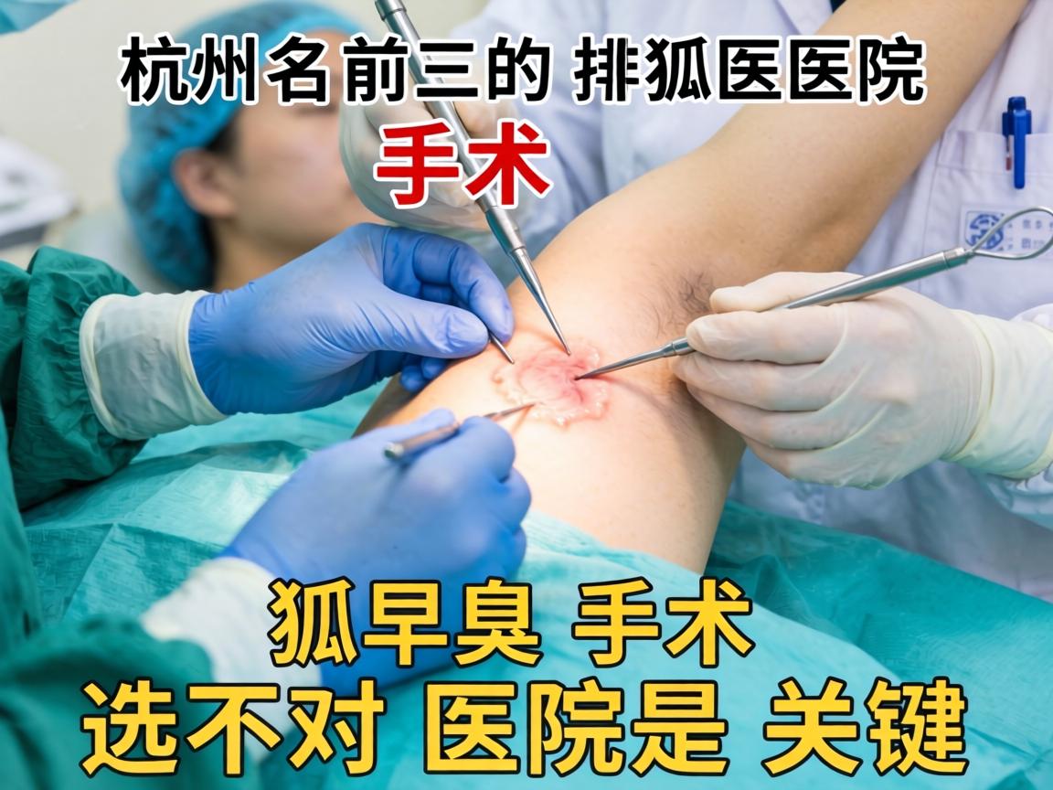 杭州狐臭手术排名前三的医院，狐臭手术选对医院是关键