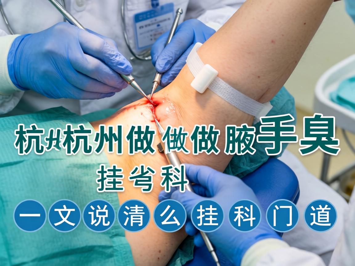 在杭州做腋臭手术，该挂什么科？一文说清挂科门道