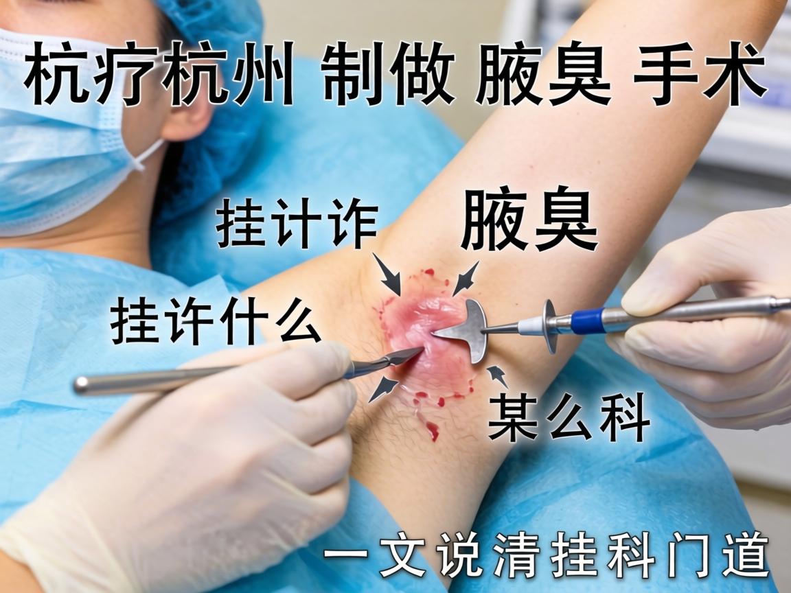在杭州做腋臭手术，该挂什么科？一文说清挂科门道