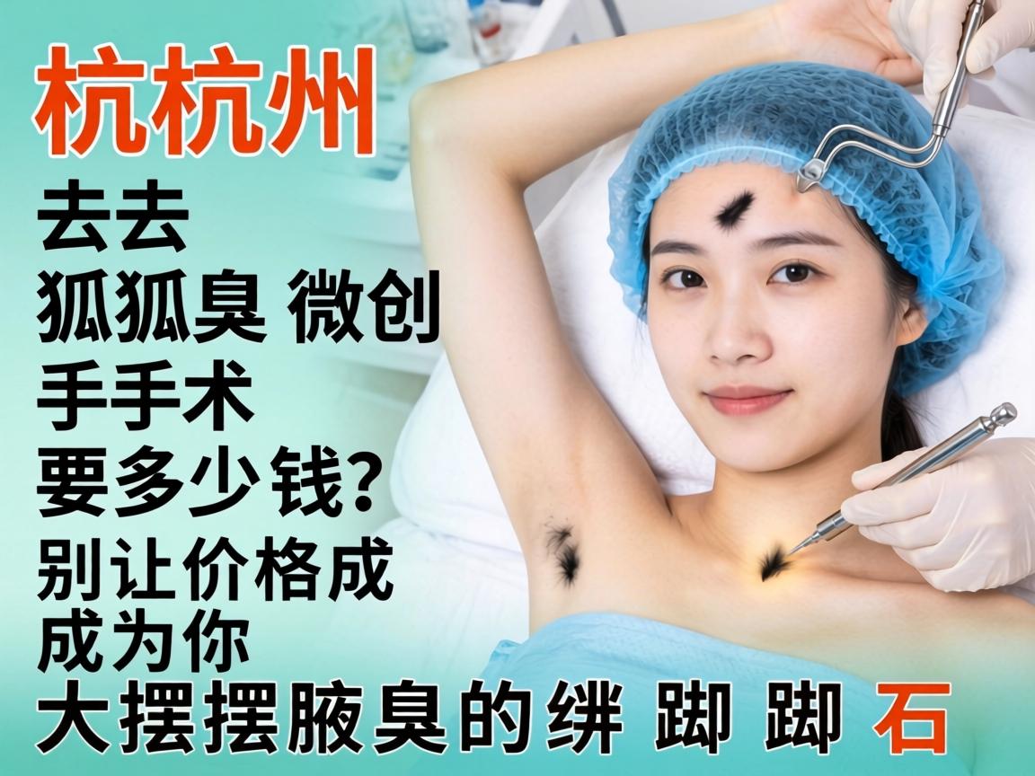 杭州去狐臭微创手术要多少钱？别让价格成为你摆脱腋臭的绊脚石