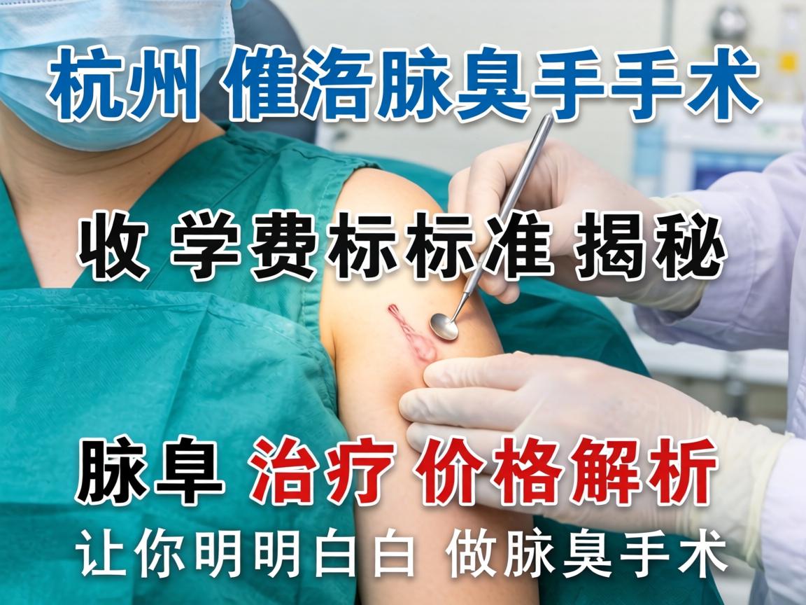 杭州腋臭手术收费标准揭秘，腋臭治疗价格解析，让你明明白白做腋臭手术