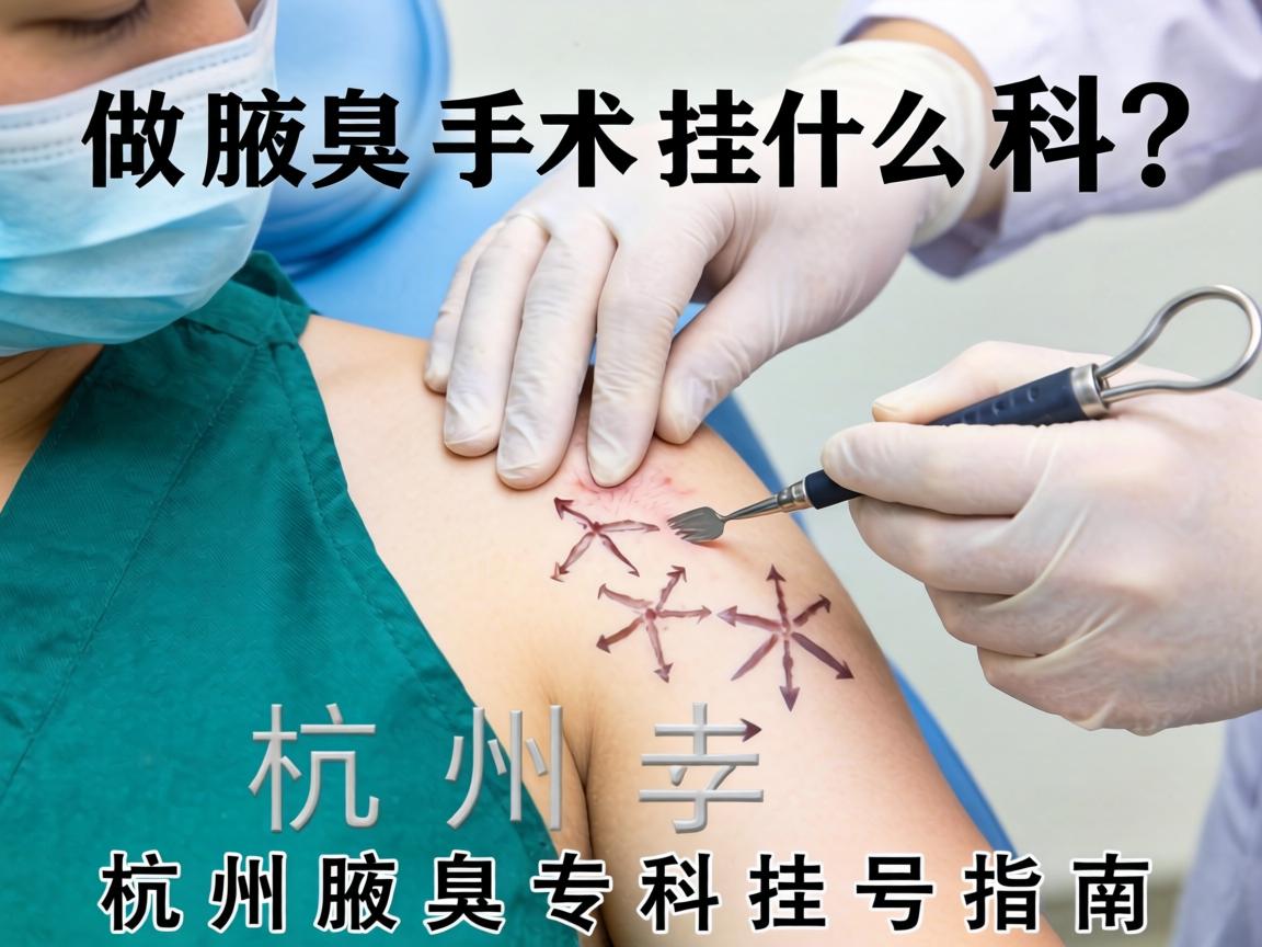 杭州做腋臭手术挂什么科？杭州腋臭专科挂号指南