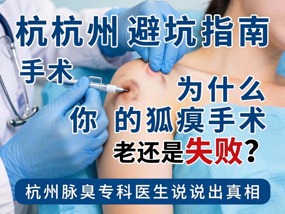 杭州腋臭手术避坑指南,为什么你的狐臭手术老是失败?杭州腋臭专科医生说出真相 杭州腋臭手术避坑指南,为什么你的狐臭手术老是失败?杭州腋臭专科医生说出真相