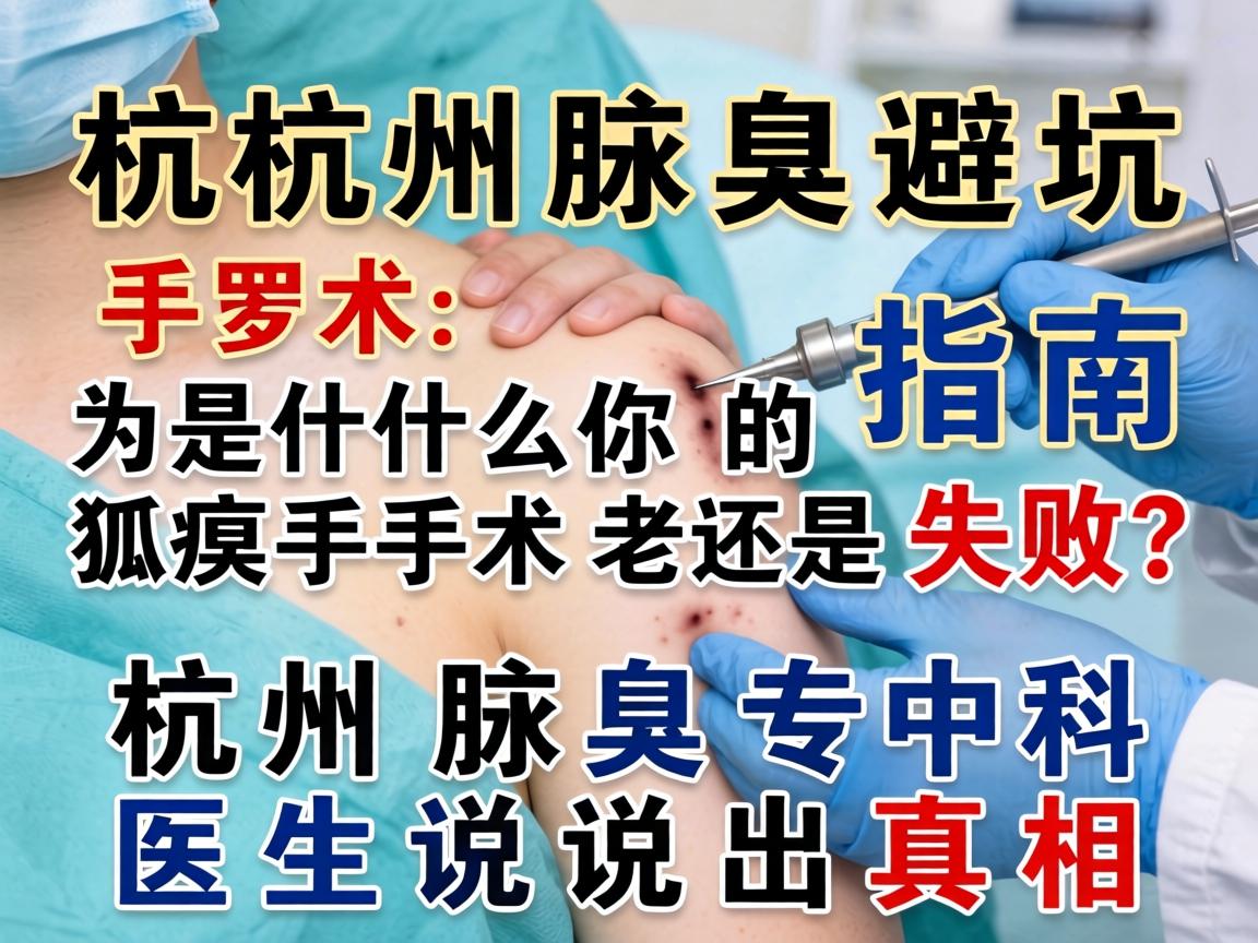 杭州腋臭手术避坑指南,为什么你的狐臭手术老是失败?杭州腋臭专科医生说出真相 杭州腋臭手术避坑指南,为什么你的狐臭手术老是失败?杭州腋臭专科医生说出真相