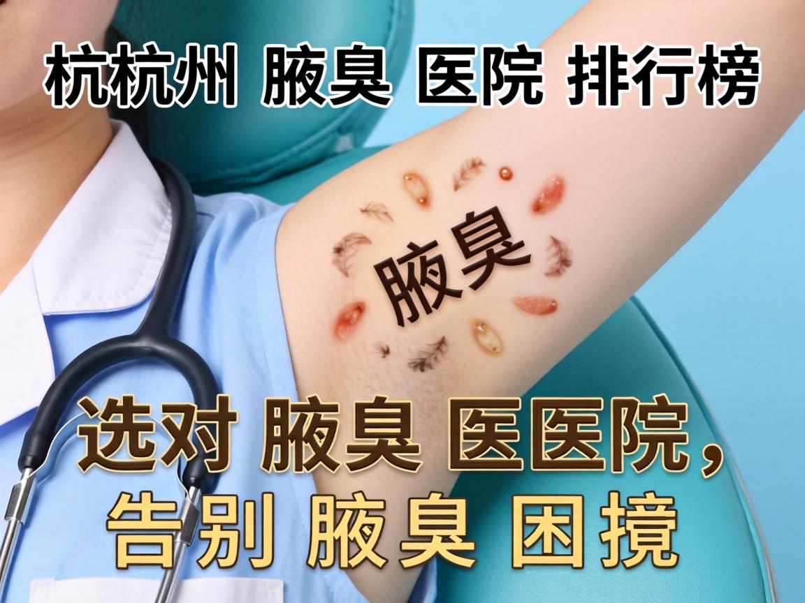 杭州腋臭医院排行榜解读，选对腋臭医院，告别腋臭困扰