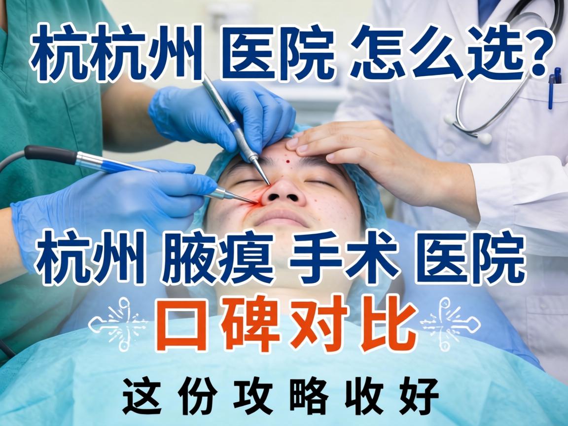 杭州腋臭手术医院怎么选？杭州腋臭手术医院口碑对比，这份攻略收好