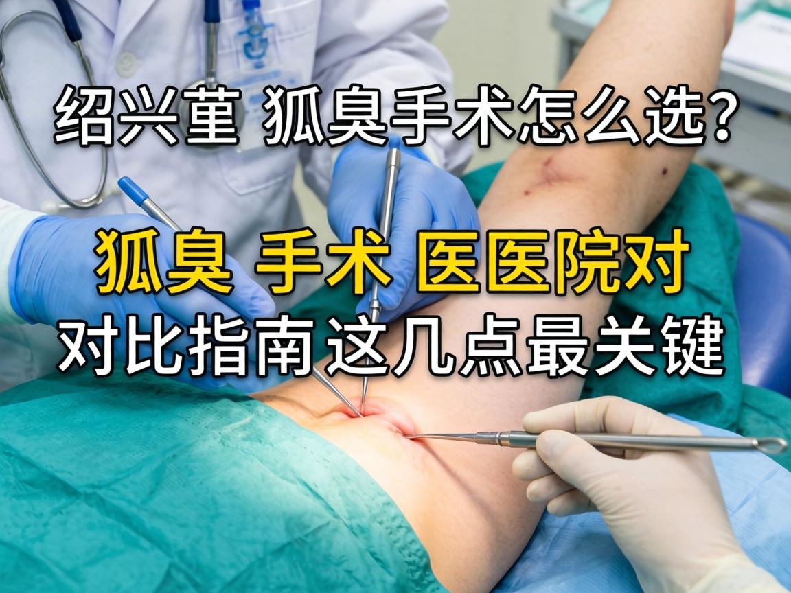 绍兴狐臭手术医院怎么选？狐臭手术医院对比指南，这几点最关键