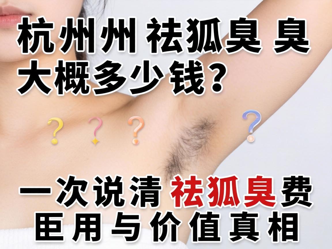 杭州祛狐臭大概多少钱？一次说清祛狐臭费用与价值真相