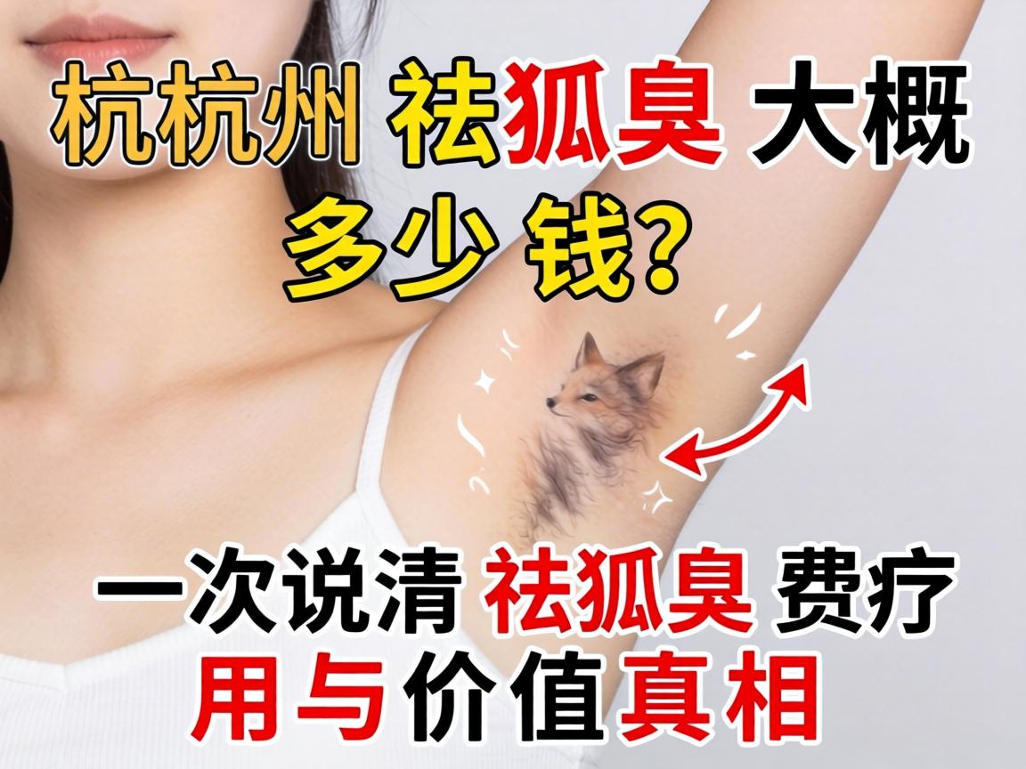 杭州祛狐臭大概多少钱？一次说清祛狐臭费用与价值真相