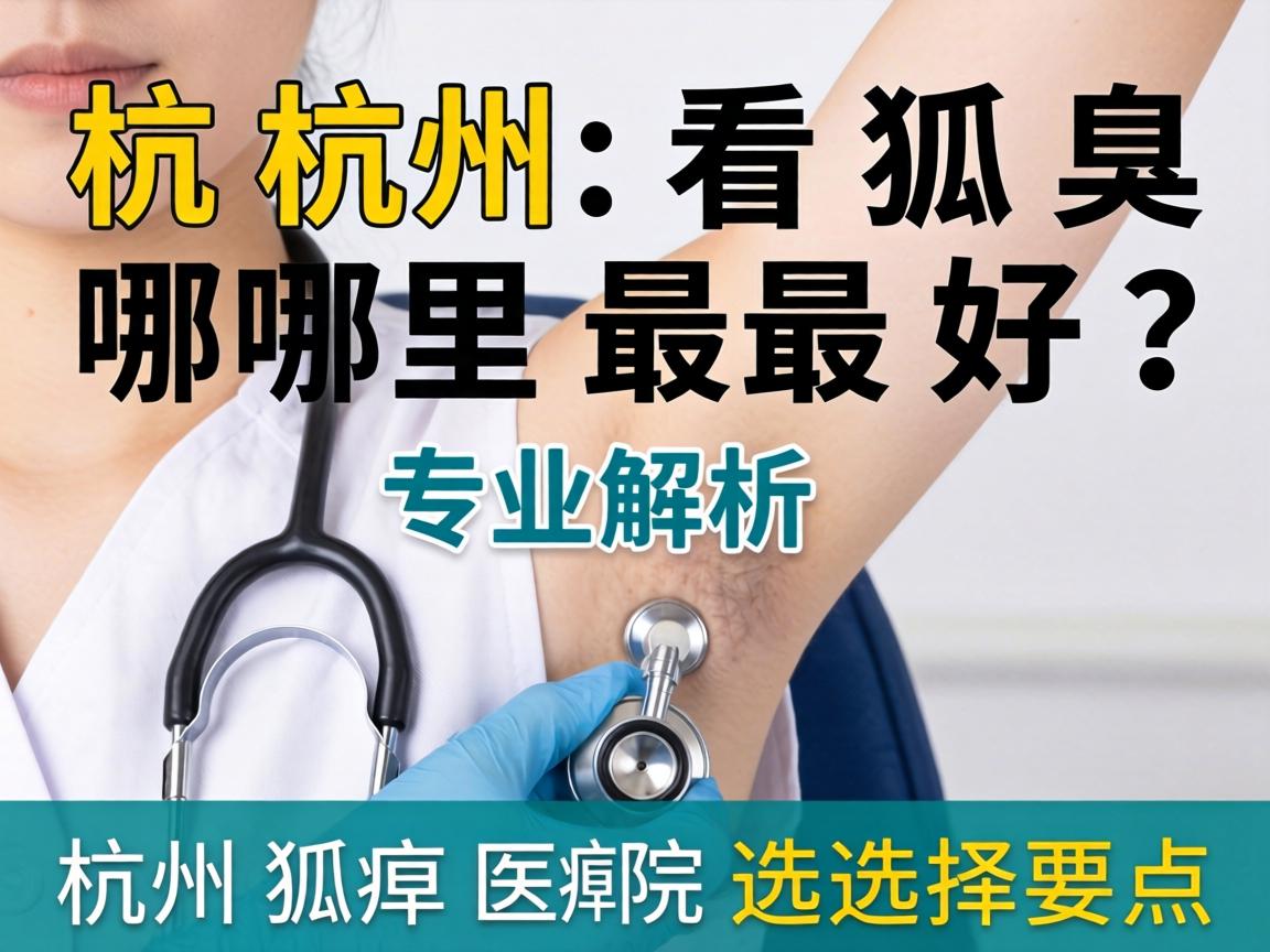 杭州看狐臭哪里最好？专业解析杭州狐臭医院选择要点