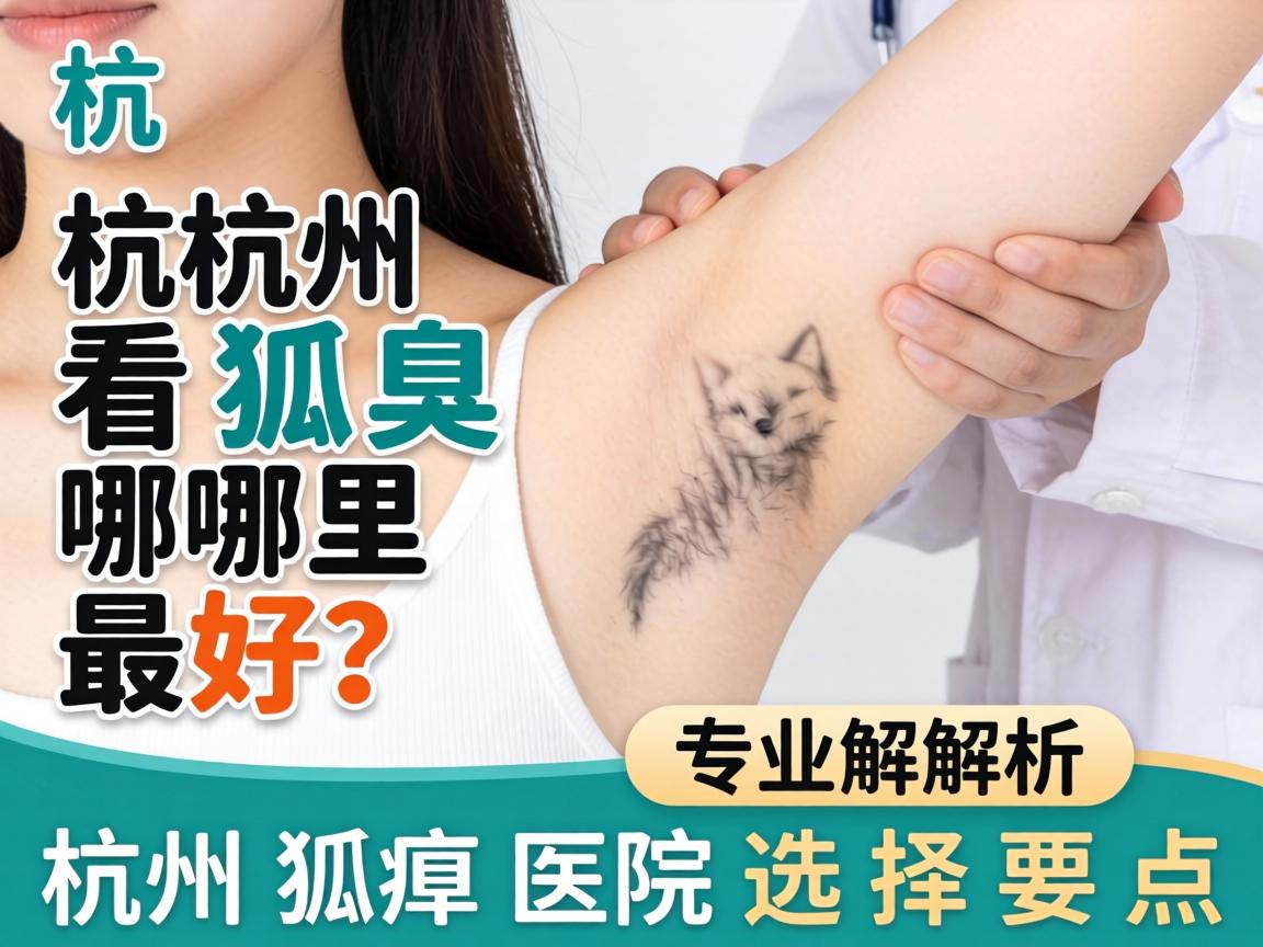 杭州看狐臭哪里最好？专业解析杭州狐臭医院选择要点