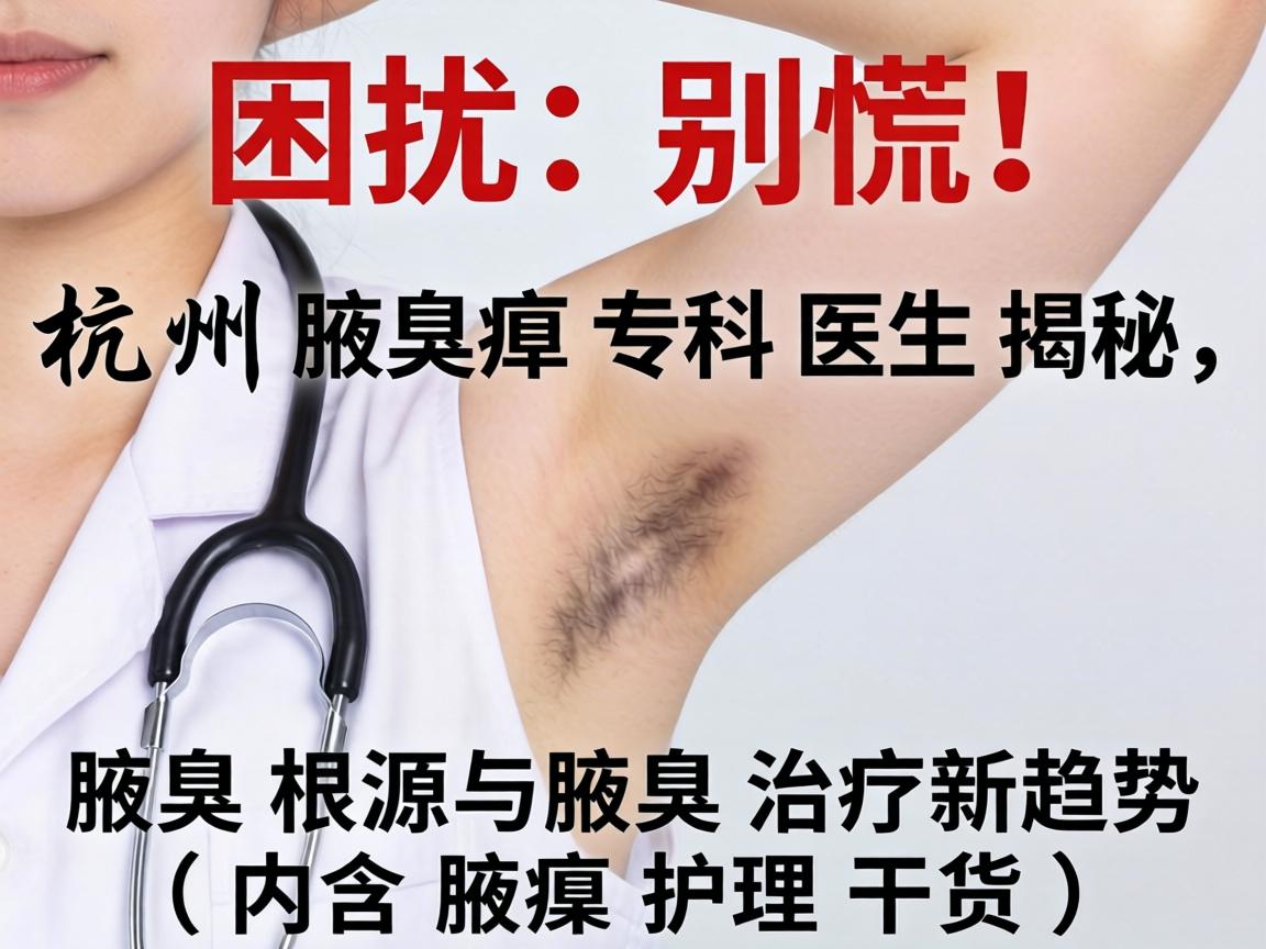 腋臭困扰别慌！杭州腋臭专科医生揭秘，腋臭根源与腋臭治疗新趋势（内含腋臭护理干货）