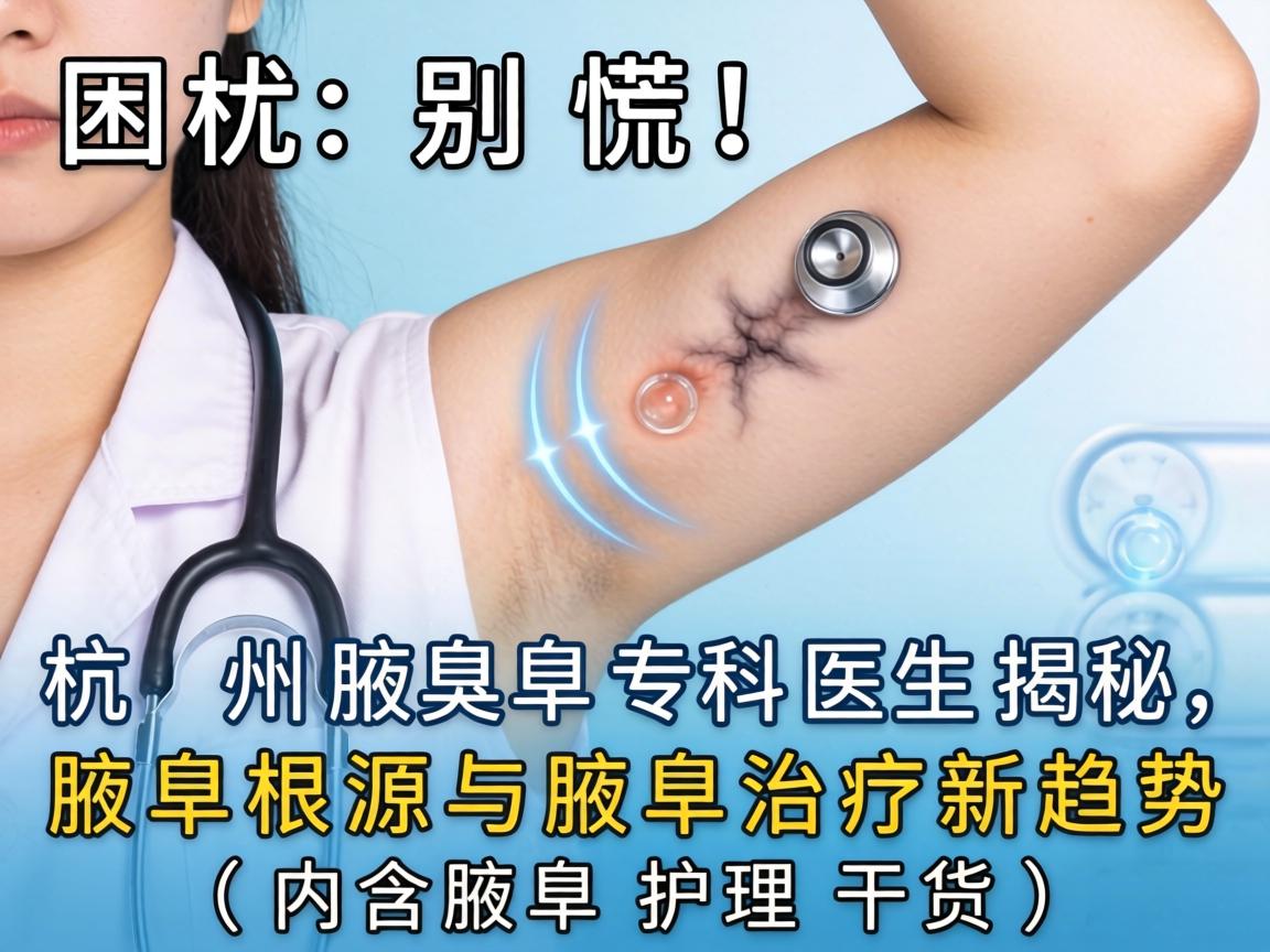 腋臭困扰别慌！杭州腋臭专科医生揭秘，腋臭根源与腋臭治疗新趋势（内含腋臭护理干货）