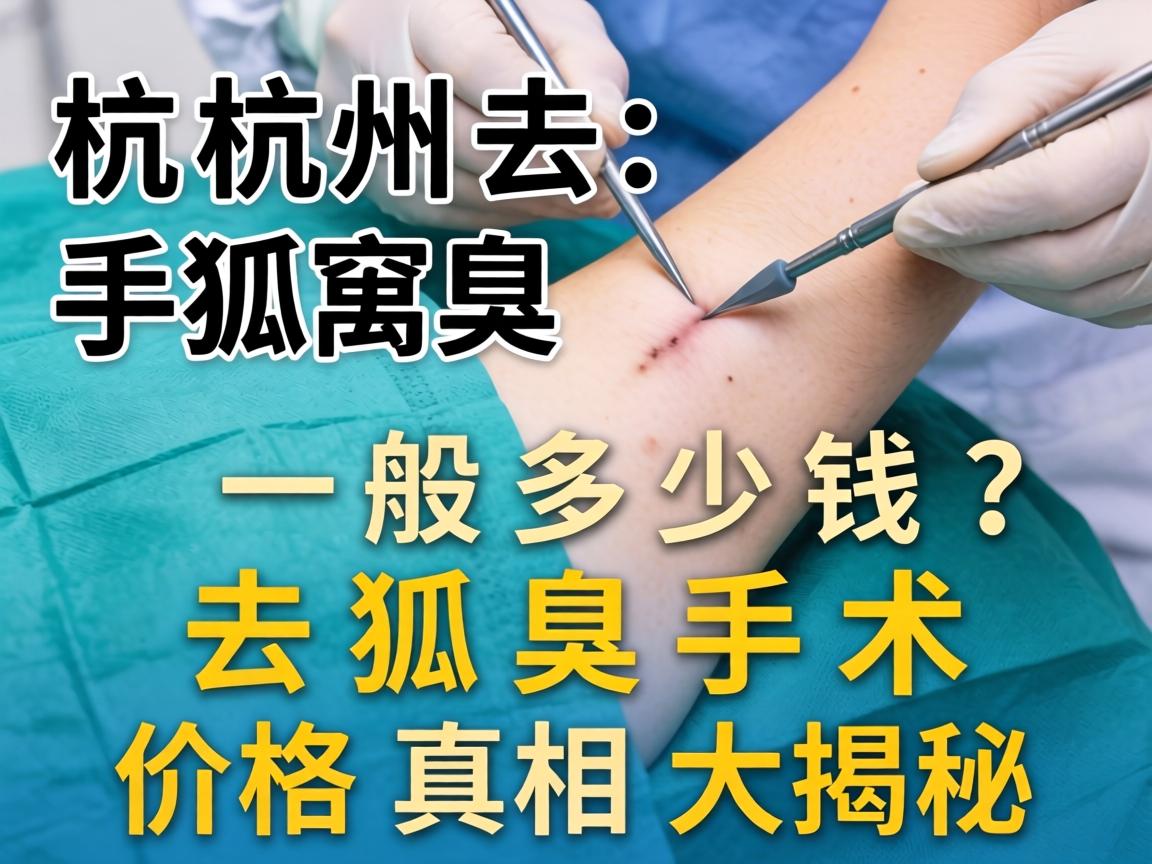 杭州去狐臭手术一般多少钱？去狐臭手术价格真相大揭秘