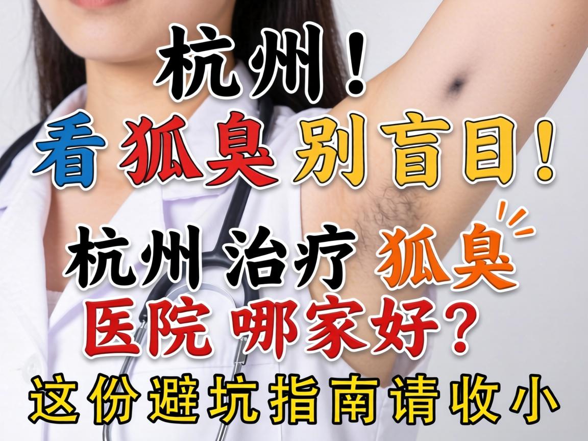 杭州看狐臭别盲目！杭州治疗狐臭医院哪家好？这份避坑指南请收好