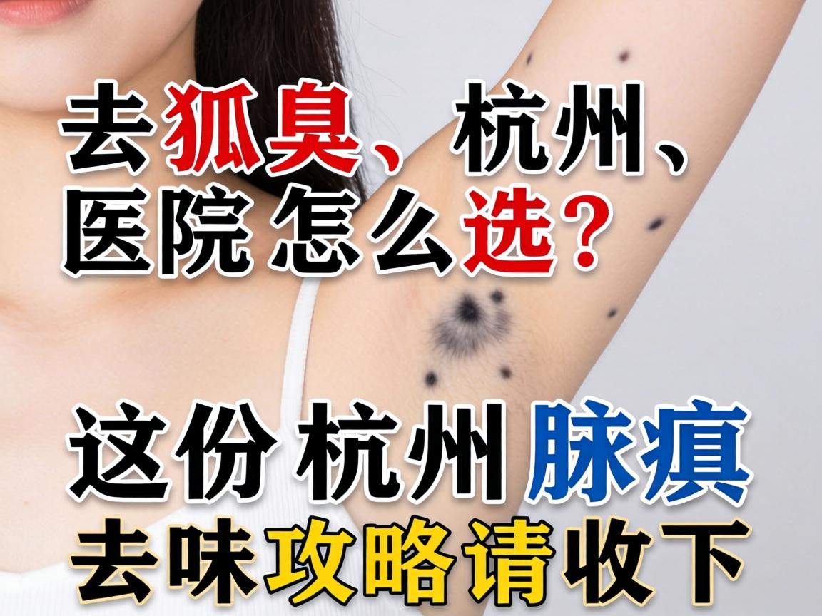 去狐臭，杭州医院怎么选？这份杭州腋臭去味攻略请收下