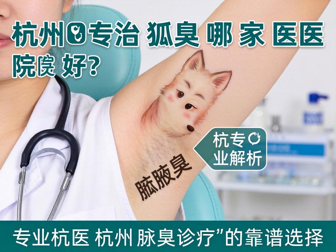 杭州专治狐臭哪家医院好？专业解析杭州腋臭诊疗的靠谱选择