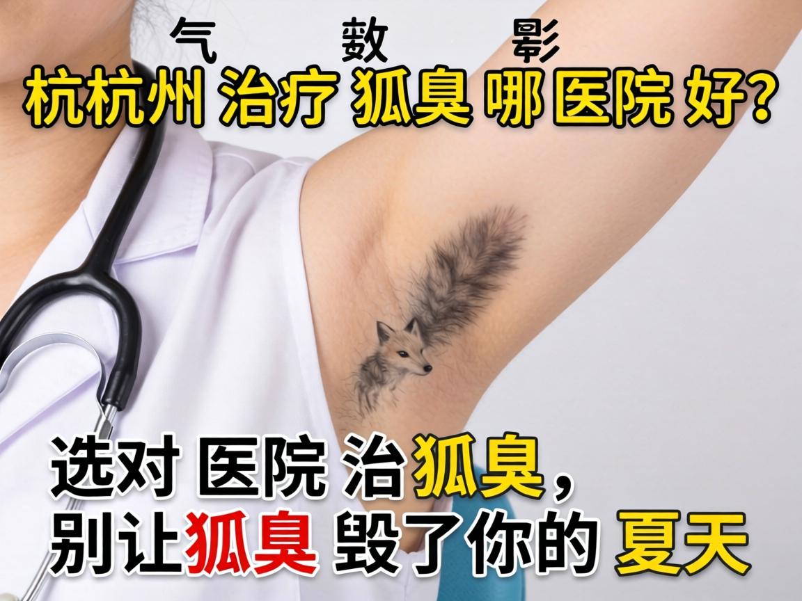 杭州治疗狐臭哪医院好？选对医院治狐臭，别让狐臭毁了你的夏天